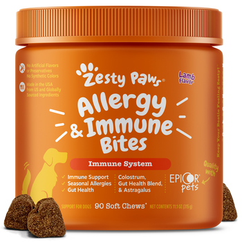 Zesty Paws Allergy & Immune Bites Soft Chew Supplement for Dogs - Lamb - 90 count -product-tile