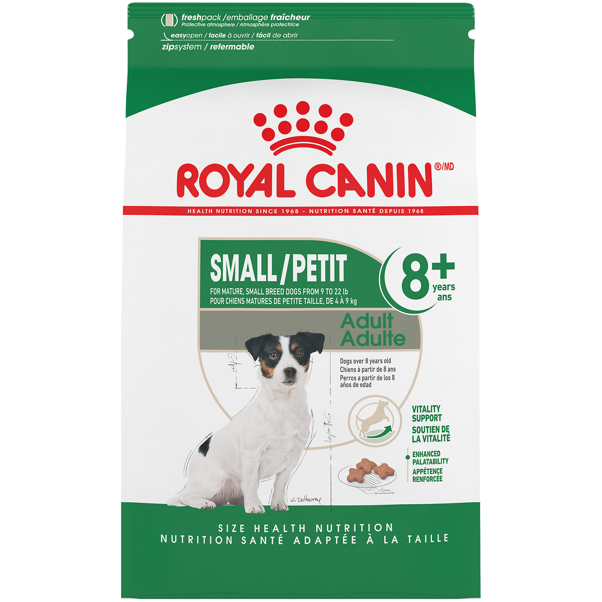 Royal Canin Size Health Nutrition Small Breed Adult 8+ Dry Dog Food - 2.5 lb Bag  product detail number 1.0
