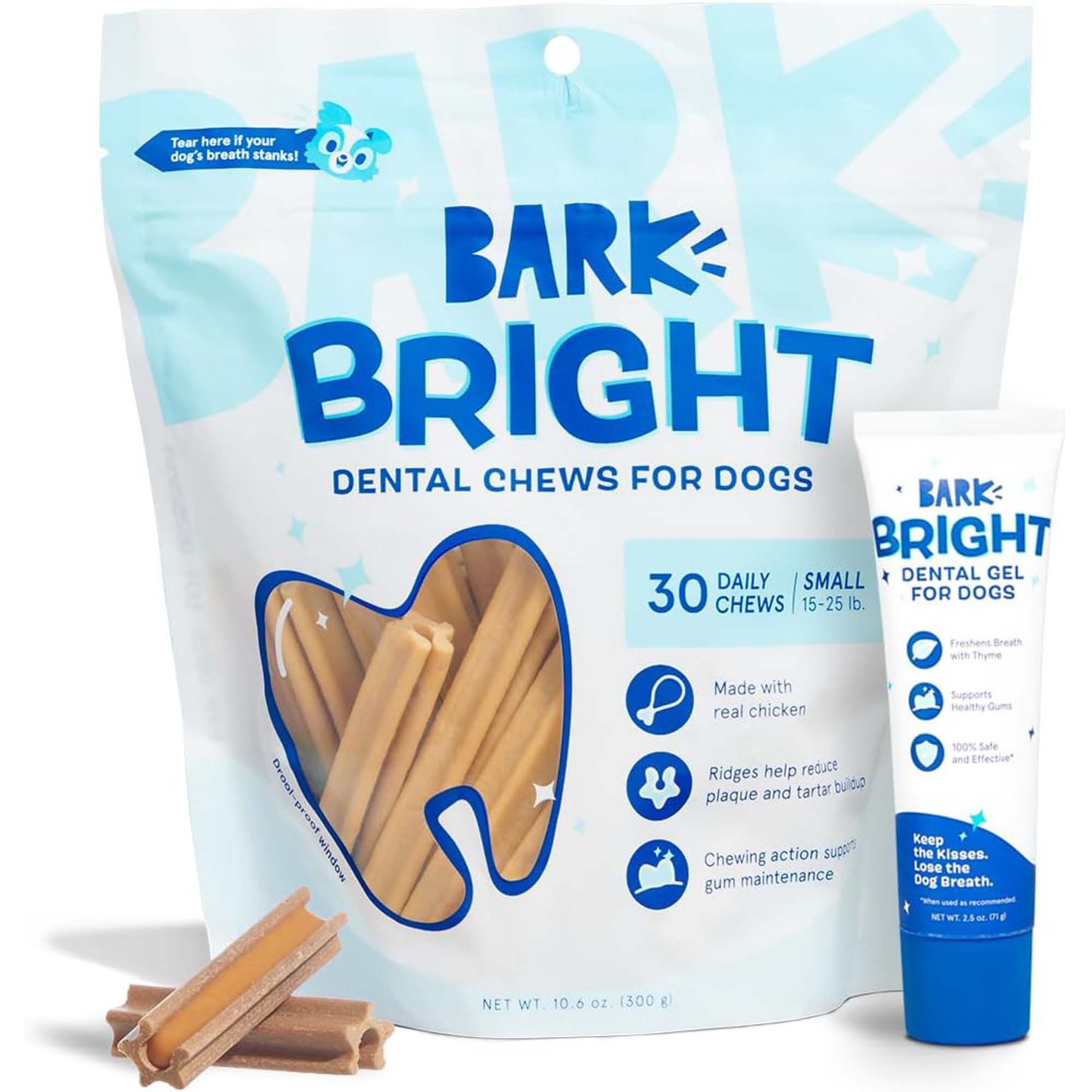 BARK Bright Original Dental Kit for Dogs - Small Dog - 30 Count Chew Stick product detail number 1.0