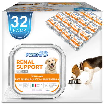 Forza10 Nutraceutic ActiWet Renal Support Lamb Recipe Wet Dog Food 3.5 oz Trays - Case of 32-product-tile