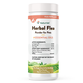 NaturVet Herbal Flea Powder Plus Essential Oils  for Dogs & Cats Powder 4 oz-product-tile