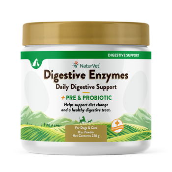 NaturVet Digestive Enzymes Plus Probiotic Powder 8 oz-product-tile