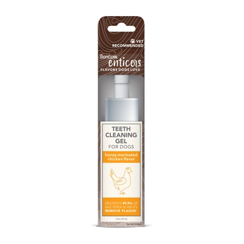 TropiClean Enticers Teeth Cleaning Gel for Dogs Honey/Chicken 2 oz-product-tile