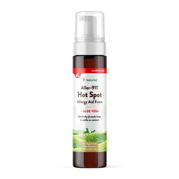 NaturVet Aller-911 Hot Spot Allergy Aid Foam with Aloe Vera for Dogs and Cats Foam 8 oz-product-tile