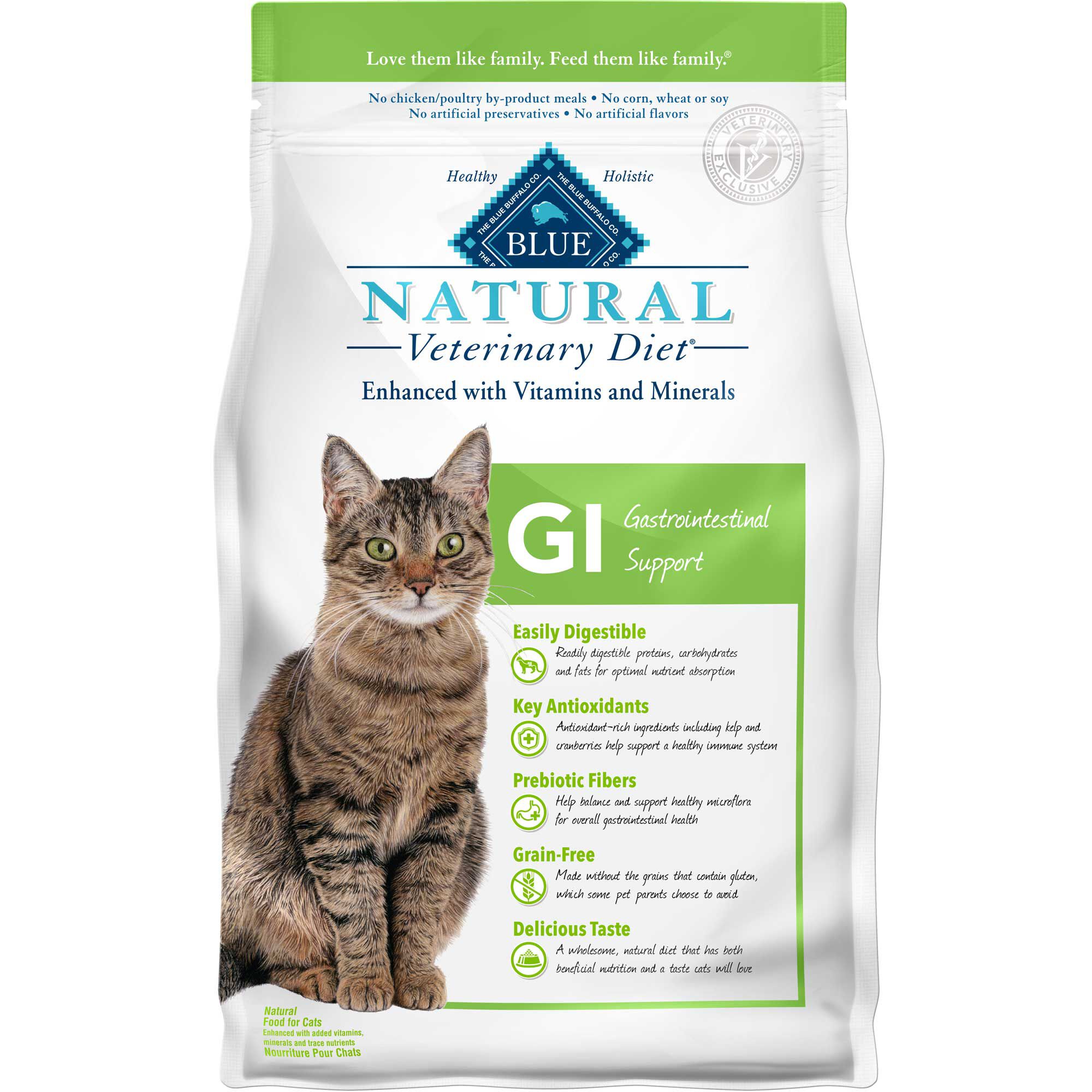 BLUE Natural Veterinary Diet GI Gastrointestinal Support- Dry Cat Food 7 lbs product detail number 1.0