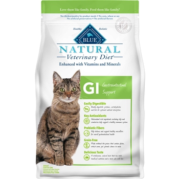 BLUE Natural Veterinary Diet GI Gastrointestinal Support- Dry Cat Food 7 lbs-product-tile