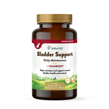 NaturVet Bladder Support Plus Cranberry Supplement for Dogs Time Release Chewable Tablets 60 ct-product-tile