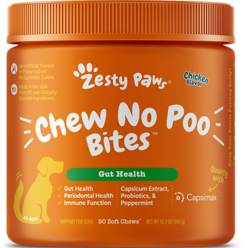 Zesty Paws Chew No Poo Bites for Dogs 90ct Jar/Chicken-product-tile