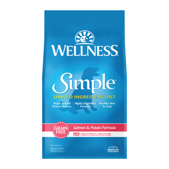 Wellness Simple Natural Grain Free Limited Ingredient Salmon & Potato Recipe Dry Dog Food - 24 lb Bag-product-tile