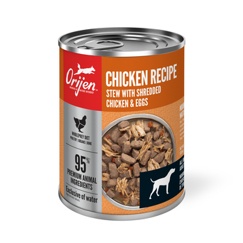 ORIJEN Premium Chicken Stew Recipe with Shredded Chicken & Eggs Wet Dog Food 12.8 oz Cans - Case of 12-product-tile