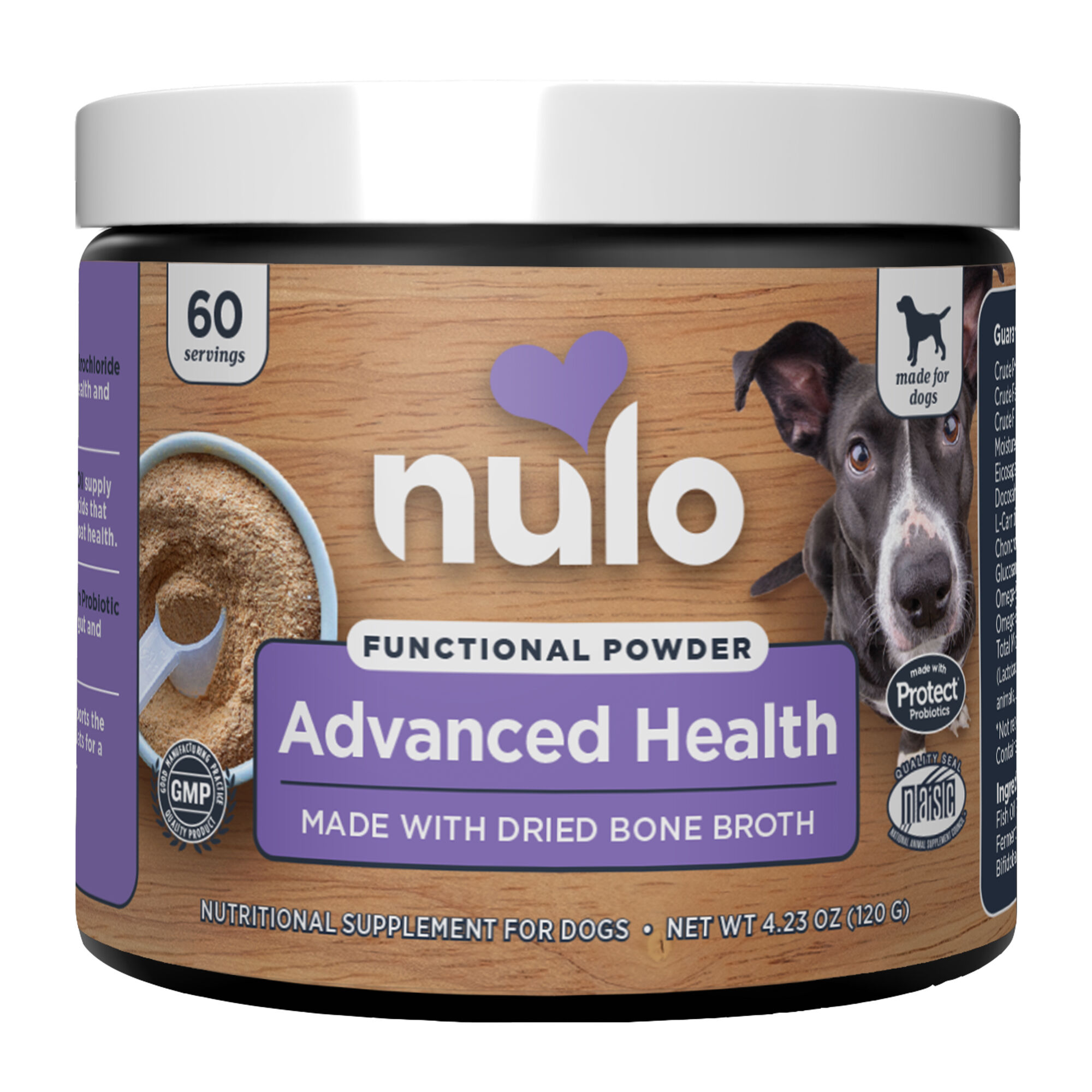 Nulo Functional Powder Advanced Health Supplement for Dogs 4.2 oz Jar product detail number 1.0