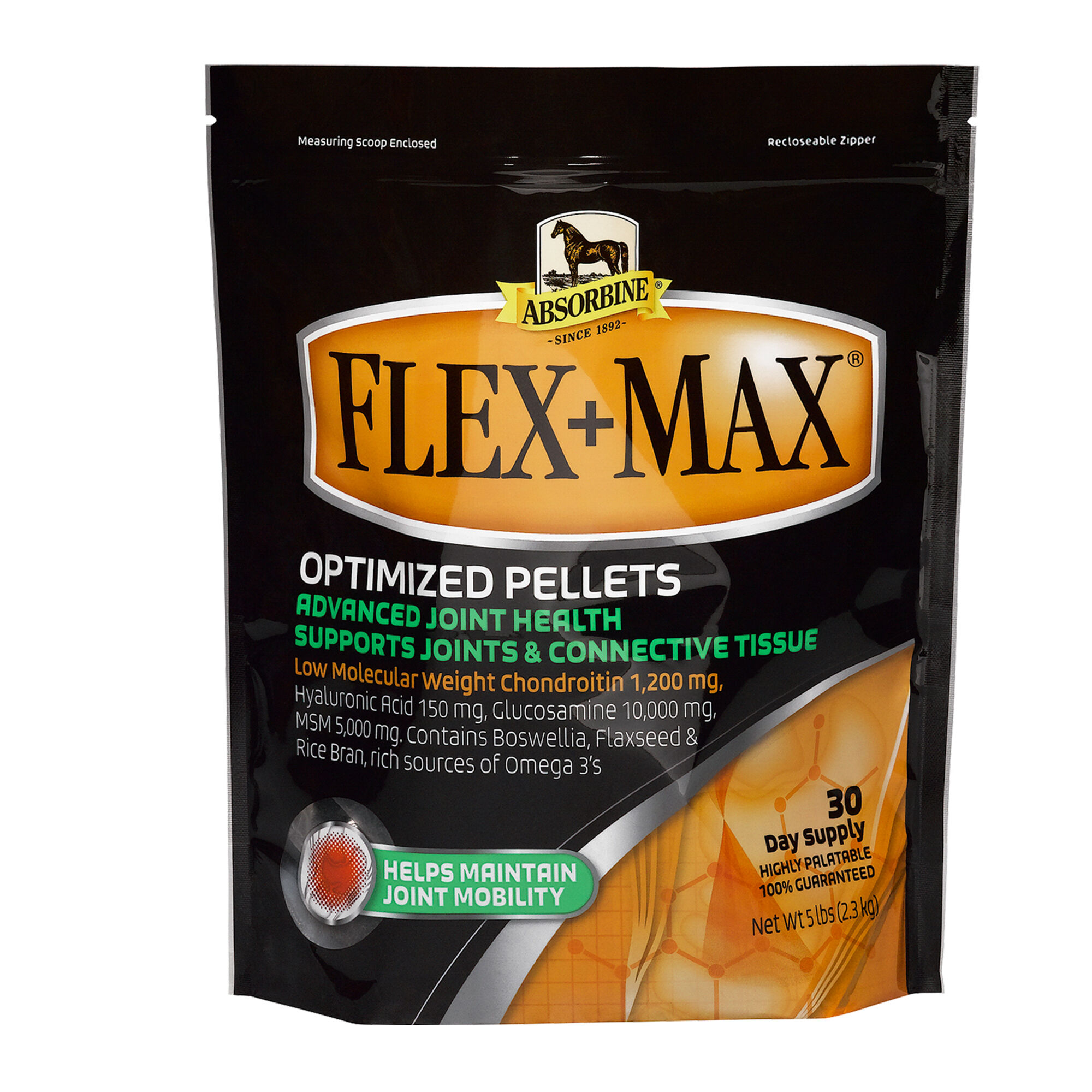 Absorbine Flex+Max&reg; Joint Health Supplement Pellets for Horses - 5 lb Bag (30 Day Supply) product detail number 1.0