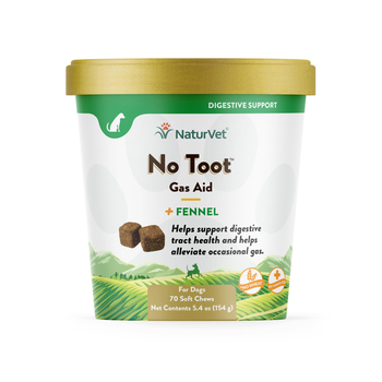 NaturVet No Toot Gas Aid Digestive Supplement Soft Chew for Dogs - 70 ct Soft Chews-product-tile