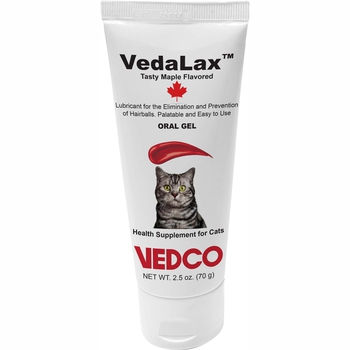 VedaLax Oral Gel for Hairballs Health Supplement for Cats - 2.5 oz - Maple-product-tile