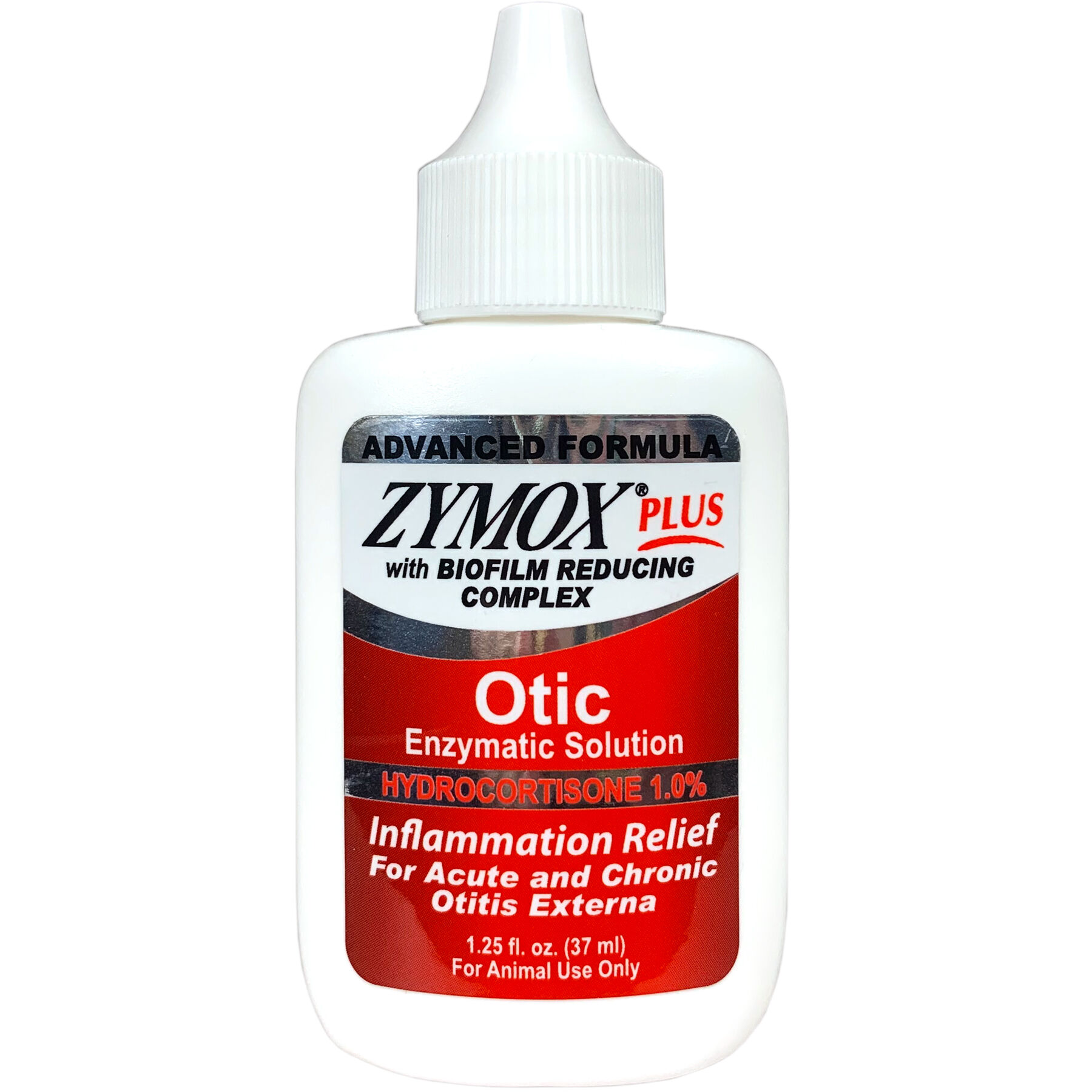 Zymox Plus Advanced Formula Otic Enzymatic Solution with Hydrocortisone 1.25 oz product detail number 1.0