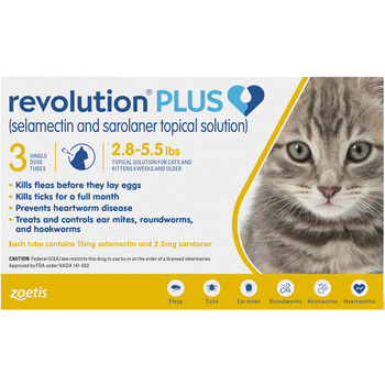 Revolution Plus for Cats 2.8-5.5 lbs 3 pk Gold-product-tile