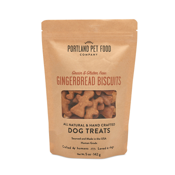 Portland Pet Food Company Grain & Gluten Free Gingerbread Dog Biscuits 5oz-product-tile