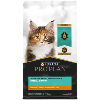 Purina Pro Plan Kitten Chicken & Rice Formula Dry Cat Food 7 lb Bag-product-tile