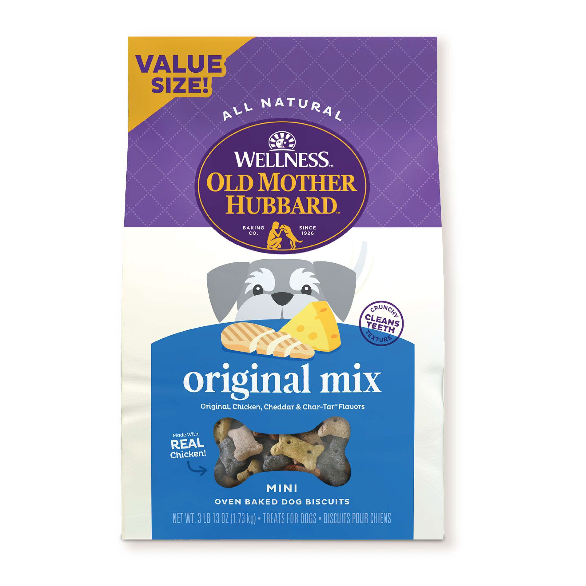 Old Mother Hubbard Classic Original Mix Natural Oven-Baked Biscuits Dog Treats - Mini - 3.8 lb Bag product detail number 1.0