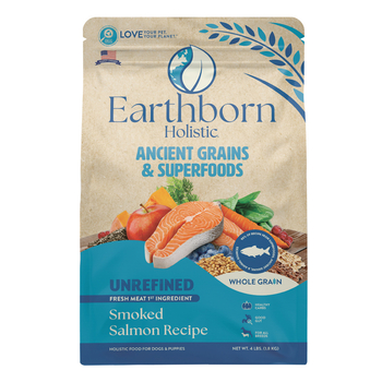 Earthborn Holistic Ancient Grains & Superfoods Unrefined Smoked Salmon Recipe Dry Dog Food 4 lb Bag-product-tile