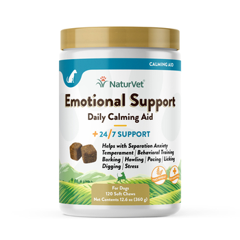 NaturVet Emotional Support Soft Chews Calming Supplement for Dogs120 ct-product-tile