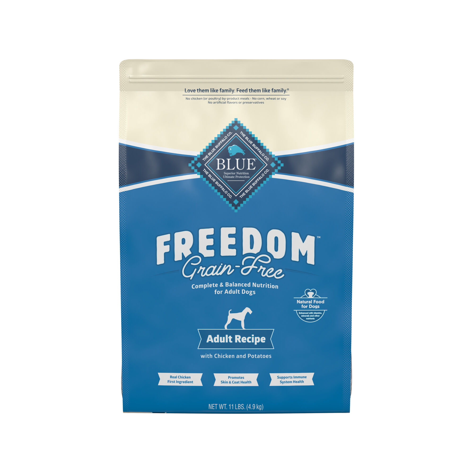 Blue Buffalo BLUE Freedom Senior Grain-Free Chicken Recipe Dry Dog Food 24 lb Bag product detail number 1.0