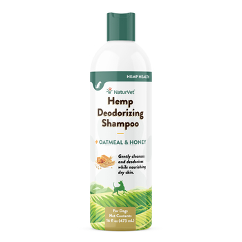 NaturVet Hemp Deodorizing Shampoo with Oatmeal & Honey for Dogs 16 oz-product-tile